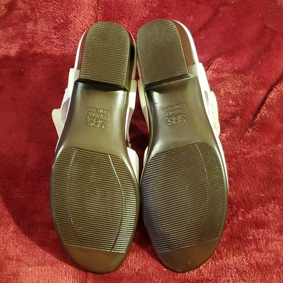 SAS Suntimer Comfort Cushioned Heeled Sandals White Size 6½‎ N Narrow - Picture 8 of 9